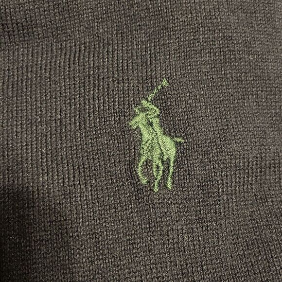 Polo Ralph Lauren Sweater‎ Men’s Small V-Neck Pima Cotton Navy Blue - Picture 6 of 7